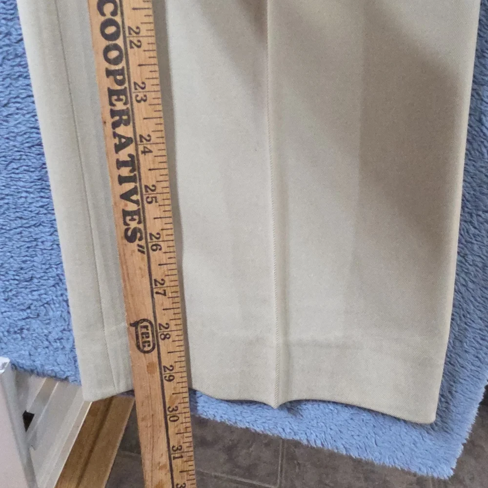 Tommy Bahama Silk Dress Pants Men's 32x29 Pleated Cream Beige - Picture 6 of 9